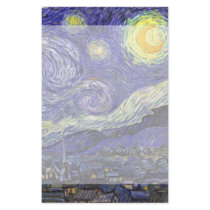 Van Gogh Starry Night, Vintage Post Impressionism Custom Stationery