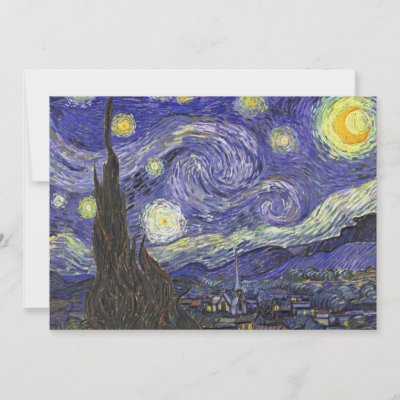 Van Gogh Starry Night Wedding Invitation by VanGogh Gallery