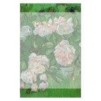 Van Gogh; Still Life: Pink Roses Custom Stationery