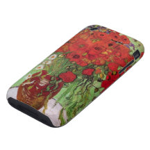 Van Gogh; Still Life: Red Poppies and Daisies iPhone 3 Tough Cases