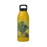 Van Gogh Still Life Vase, Irises (F678) Fine Art Water Bottle