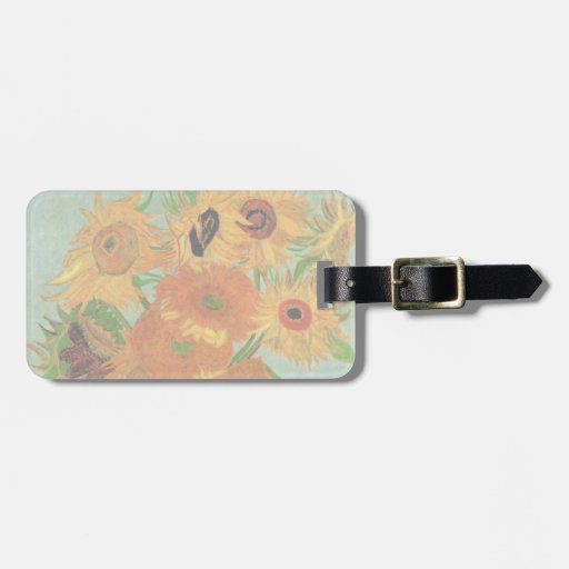 Van Gogh; Still Life: Vase with 12 Sunflowers Tag For Bags