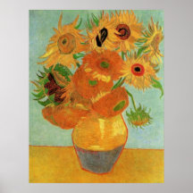 Van Gogh; Still Life: Vase with 12 Sunflowers Print