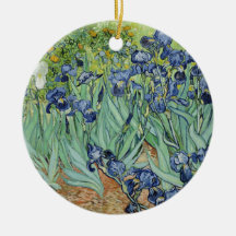 Van Gogh Still Life: Vase with Irises Christmas Ornaments