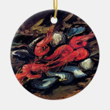Van Gogh - Still Life With Mussels And Shrimp Ornament