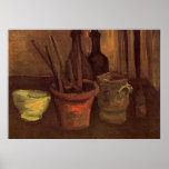 Van Gogh; Still Life with Paintbrushes in a Pot Posters