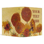 Van Gogh Sunflowers binders