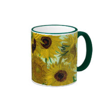 Van Gogh Sunflowers (F456) Vintage Fine Art Coffee Mug