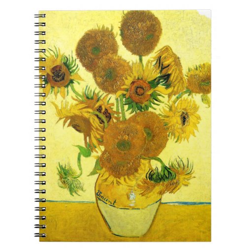 Van Gogh Sunflowers Notebook Zazzle