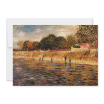 Van Gogh; The Banks of the Seine Personalized Invite