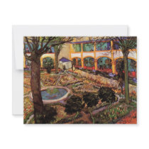 Van Gogh; The Courtyard of the Hospital at Arles Announcement