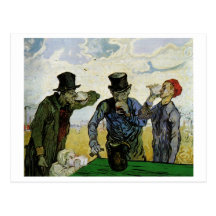 Van Gogh The Drinkers (F667) Fine Art Postcard