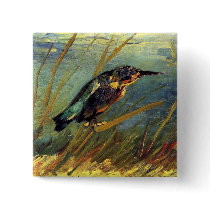 Van Gogh The Kingfisher Button