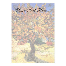 Van Gogh The Mulberry Tree Custom Announcements