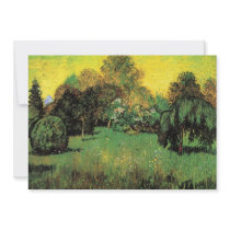 Van Gogh; The Poet's Garden Personalized Invitations