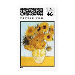 Van Gogh The Vase with 12 Sunflowers Postage Stamp