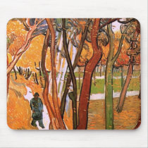 Van Gogh The Walk: Falling Leaves Mousepad