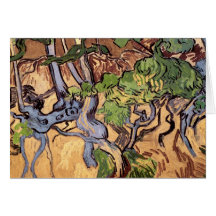 Van Gogh Tree Roots and Trunks (F816) Card