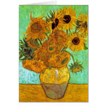 Van Gogh Twelve Sunflowers Greeting Card