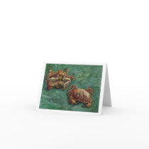 Van Gogh Two Crabs Greeting Cards