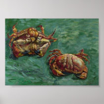 Van Gogh Two Crabs Poster