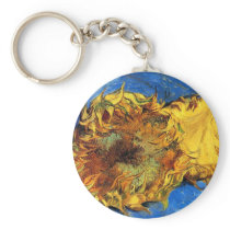 Van Gogh Two Cut Sunflowers Keychain