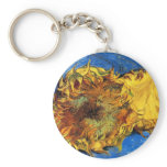 Van Gogh Two Cut Sunflowers Keychain