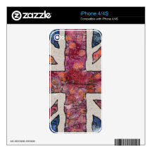 Van Gogh Union Jack Skin For iPhone 4