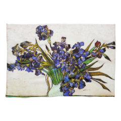 Van Gogh Vase of Irises Kitchen Towels