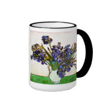 Van Gogh Vase of Irises Mug