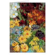 Van Gogh Vase With Daisies Greeting Card