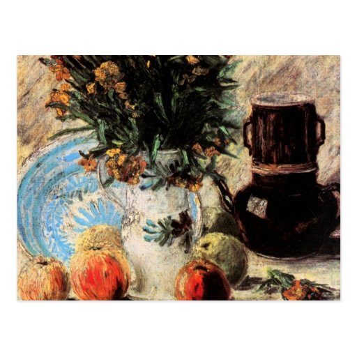 Van Gogh; Vase with Flowers, Coffeepot and Fruit Post Cards