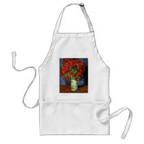 Van Gogh; Vase with Red Poppies Aprons
