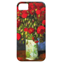 Van Gogh Vase With Red Poppies iPhone Case iPhone 5 Case