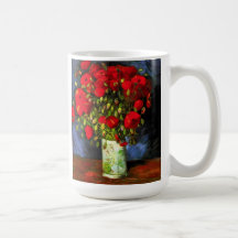 Van Gogh Vase With Red Poppies Mug