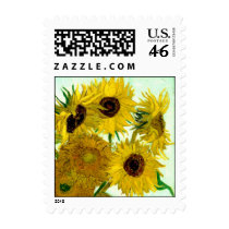 Van Gogh: Vase with Twelve Sunflowers Postage Stamp
