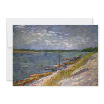 Van Gogh; View of a River with Rowing Boats Invite