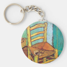 Van Gogh - Vincent's Chair With Pipe Keychains