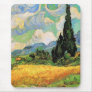 Van Gogh; Wheat Field w Cypresses at Haute Galline Mousepad
