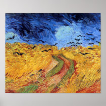 Van Gogh Wheat Field With Crows Poster