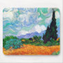 Van Gogh Wheat Field with Cypresses Mouse Pad