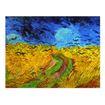 Van Gogh Wheatfield with Crows (F779) Fine Art Post Cards
