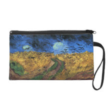 Van Gogh Wheatfield With Crows Wristlet