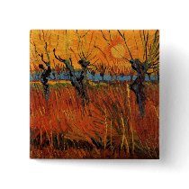 Van Gogh  Willows at Sunset Button