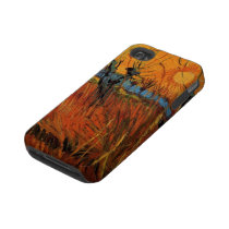 Van Gogh  Willows at Sunset Tough Iphone 4 Case