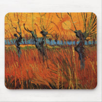 Van Gogh  Willows at Sunset Mousepad