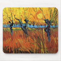 Van Gogh Willows at Sunset Mousepad
