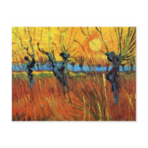 Van Gogh Willows at Sunset Postcard