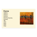 Van Gogh Willows at Sunset, Vintage Impressionism Business Cards