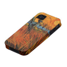 Van Gogh Willows at Sunset, Vintage Impressionism iPhone 4/4S Case